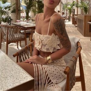 Zara crochet crop top